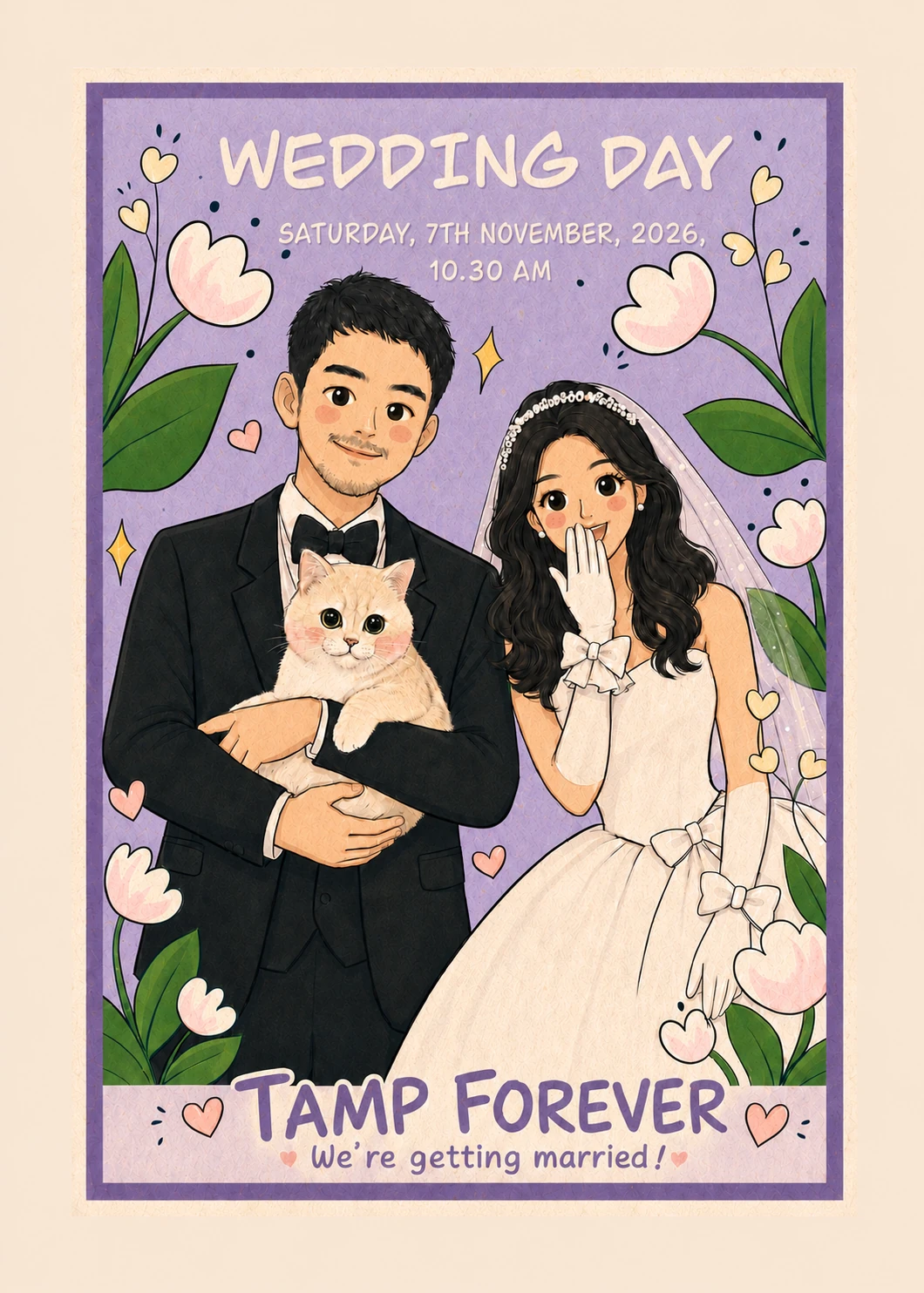 การ์ดงานแต่ง TAMP FOREVER
